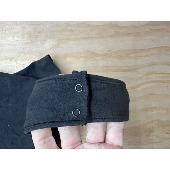 Skims Cotton Jersey T Shirt Body Suit Black XS NWTs - Picture 2 of 8